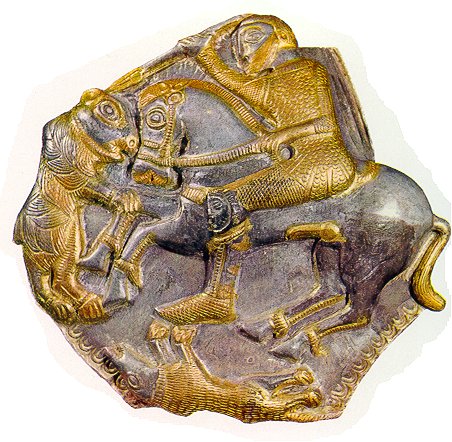 The Thracian hero wearing the Ahigol greaves